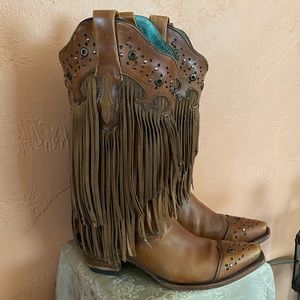 Fringed Cowgirl Boots - Corral